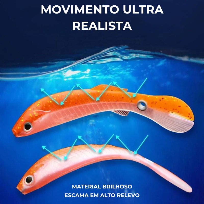 Isca Flexível Tucunas™ - Movimento Ultra Realista